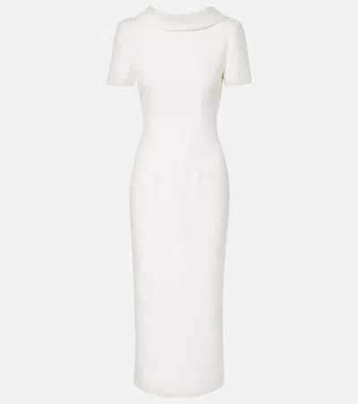 Roland Mouret Crêpe Cocktail Dress In White