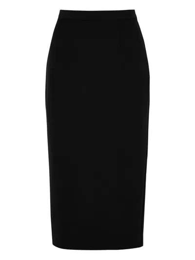 Roland Mouret Crepe Midi Skirt
