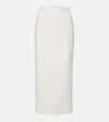 Roland Mouret Midi Cady Skirt In In White