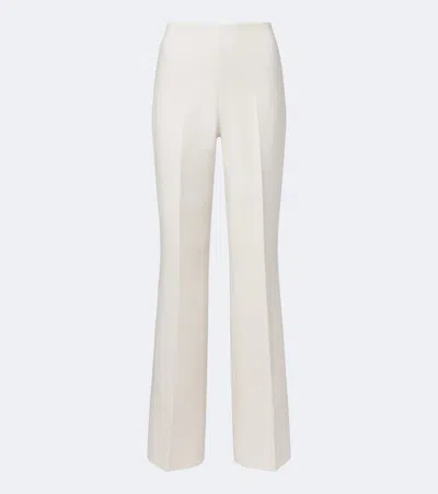Roland Mouret Crêpe Wide-leg Pants In White