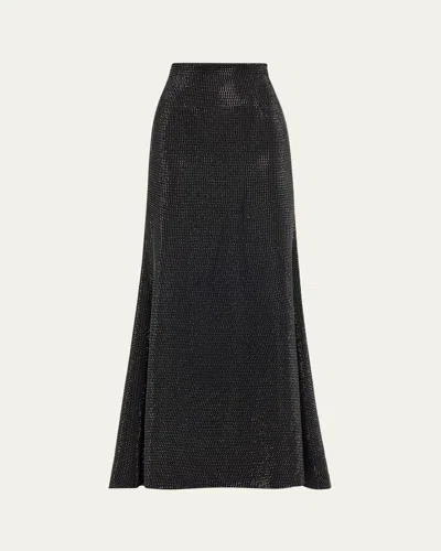 Roland Mouret Crystal Maxi Skirt In Black