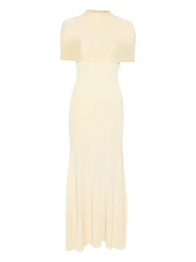 Roland Mouret Cutout Midi Dress In Neutral