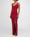 Roland Mouret Sequined Gown In Red