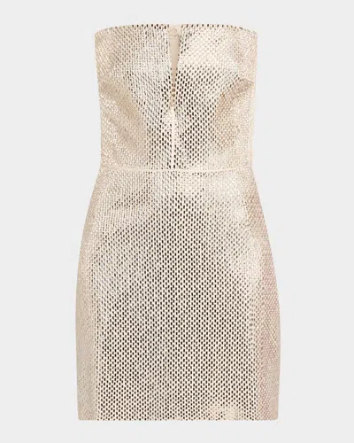 Roland Mouret Diamante Embellished Strapless Mini Dress