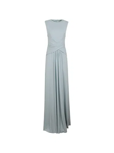Roland Mouret Draped Sleeveless Dress In Blue