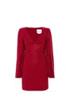 Roland Mouret Sequined Minidress In Red