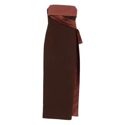 Roland Mouret Dresses In Brown