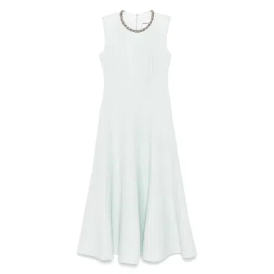 Roland Mouret Dresses Green In White