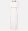 Roland Mouret Embellished Crêpe Cocktail Dress In White
