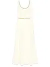 Roland Mouret Women Embellished Heavy Cady Midi Dress In Yellow