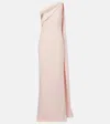 Roland Mouret Embellished One-shoulder Cady Gown