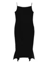 Roland Mouret Fishtail-hem Dress In Black