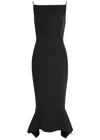 Roland Mouret Fishtail Hem Stretch-crepe Midi Dress