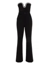 Roland Mouret Flared-leg Jumpsuit In Black