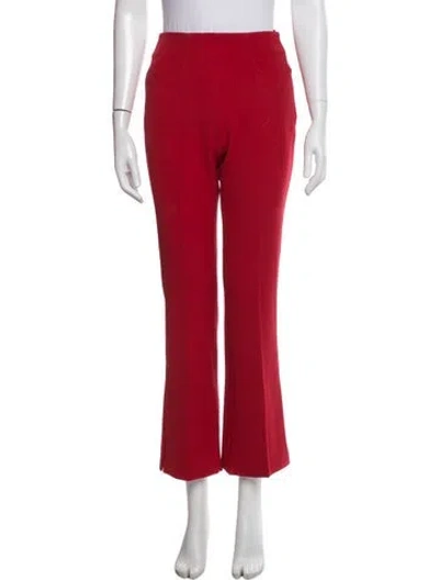 Pre-owned Roland Mouret Flared Pants In Red