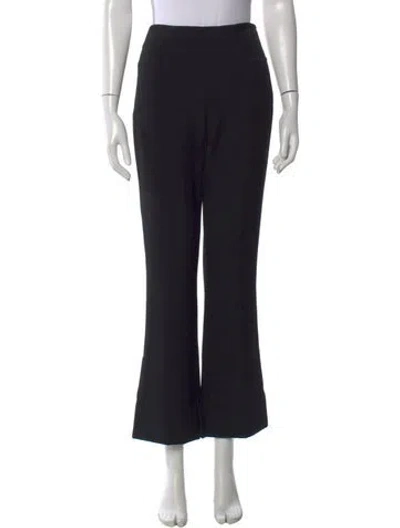 Pre-owned Roland Mouret Flared Pants In Black