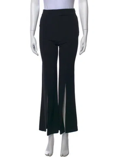 Pre-owned Roland Mouret Flared Pants In Black