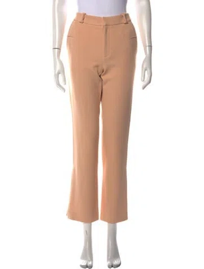 Pre-owned Roland Mouret Flared Pants In Orange