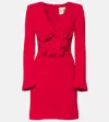 Roland Mouret Flower-detail Mini Dress In Red