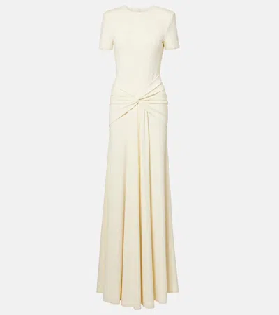 Roland Mouret Gathered Gown In Yellow