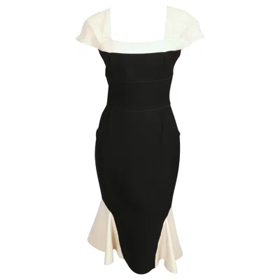 Pre-owned Roland Mouret Grey Wool Dress Suit In Gray