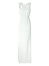 Roland Mouret Halterneck Dress In Neutral