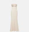 Roland Mouret Halterneck Embellished Silk Gown