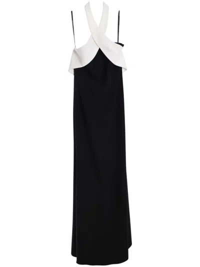 Roland Mouret Halterneck Gown In Black