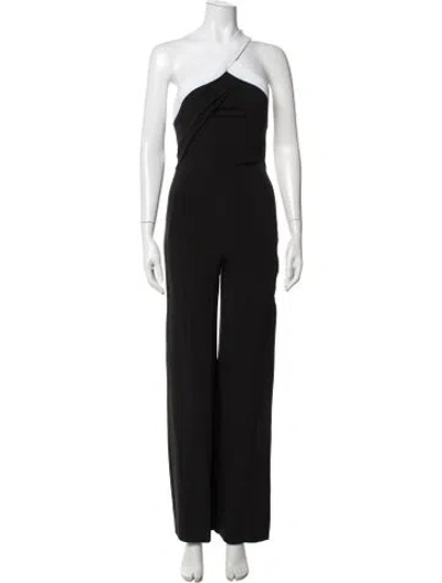 Pre-owned Roland Mouret Halterneck Jumpsuit In Black