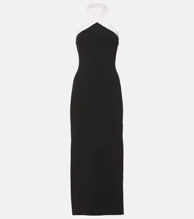 Roland Mouret Mid-length Dress With Hanging Neck In Black