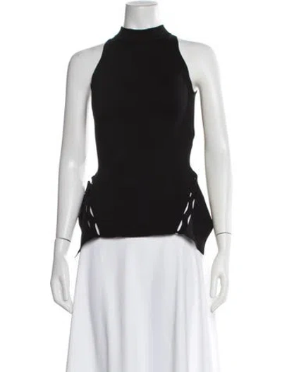 Pre-owned Roland Mouret Halterneck Sleeveless Top In White