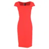 Roland Mouret Jeddler Stretch-crepe Dress In Red Polyester In Red