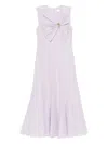 Roland Mouret Midikleid Mit Knotendetail In Purple