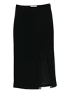 Roland Mouret Lace-insert Pencil Skirt In Black