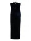 Roland Mouret Lace-trimmed Velvet Dress In Black