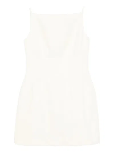 Roland Mouret Light-crepe Dress In White
