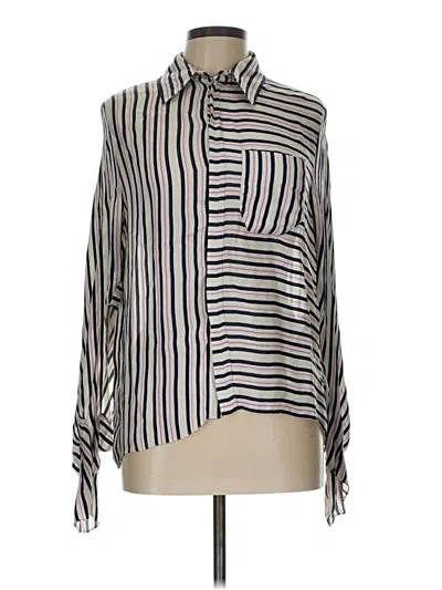 Pre-owned Roland Mouret Long Sleeve Blouse In Purple