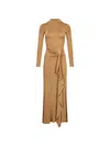 MAXI KNOTTED RUFFLED DRESS