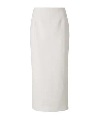 Roland Mouret Medium Pencil Skirt With Back Slit In Beige