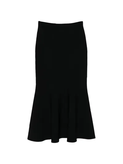 Roland Mouret Mermaid A-line Skirt In Black