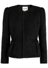 Roland Mouret Bouclé Jacket In Black