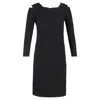 Roland Mouret Midi Dress In Black Polyester In Black