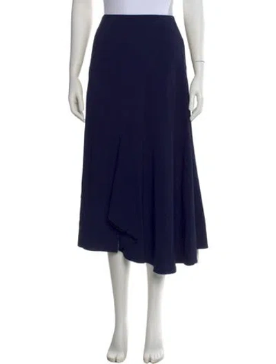 Pre-owned Roland Mouret Midi Length Skirt In Blue