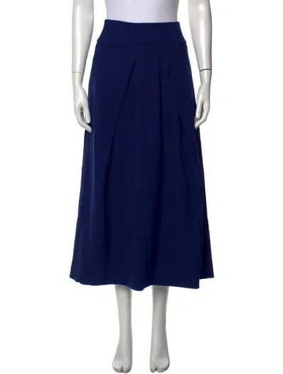 Pre-owned Roland Mouret Midi Length Skirt In Blue