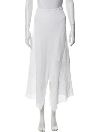 Pre-owned Roland Mouret Midi Length Skirt In White