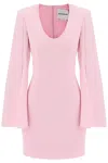 ROLAND MOURET "MINI DRESS WITH CAPE SLEEVES"