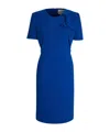 Roland Mouret Mini Ruffled Dress In Blue