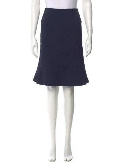 Pre-owned Roland Mouret Nylon Knee-length Skirt In Blue