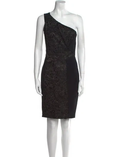 Pre-owned Roland Mouret Nylon Mini Dress In Black