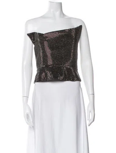 Pre-owned Roland Mouret Off-the-shoulder Sleeveless Top In Black